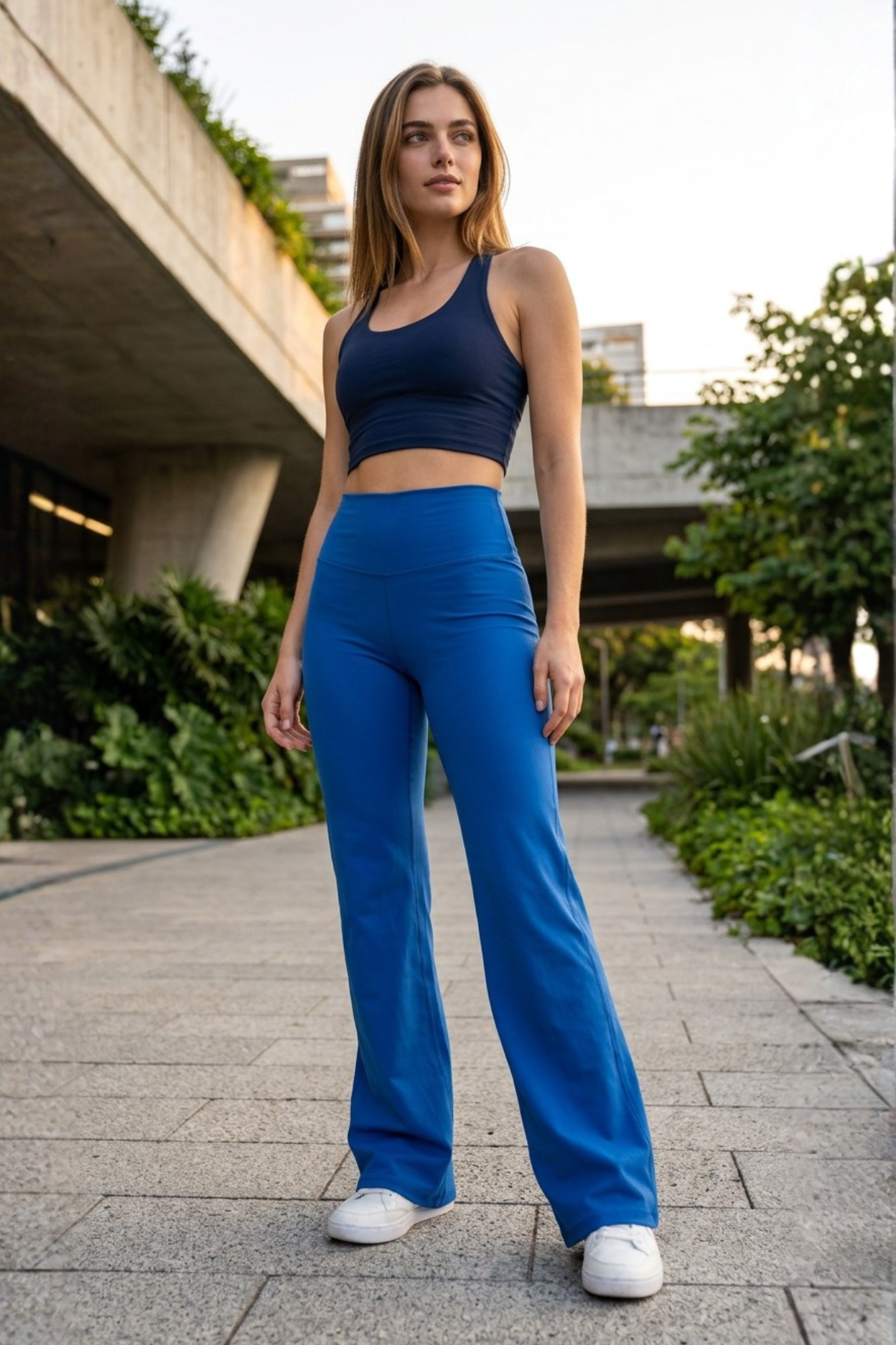 Calza Flare Brasil Azul - Restless