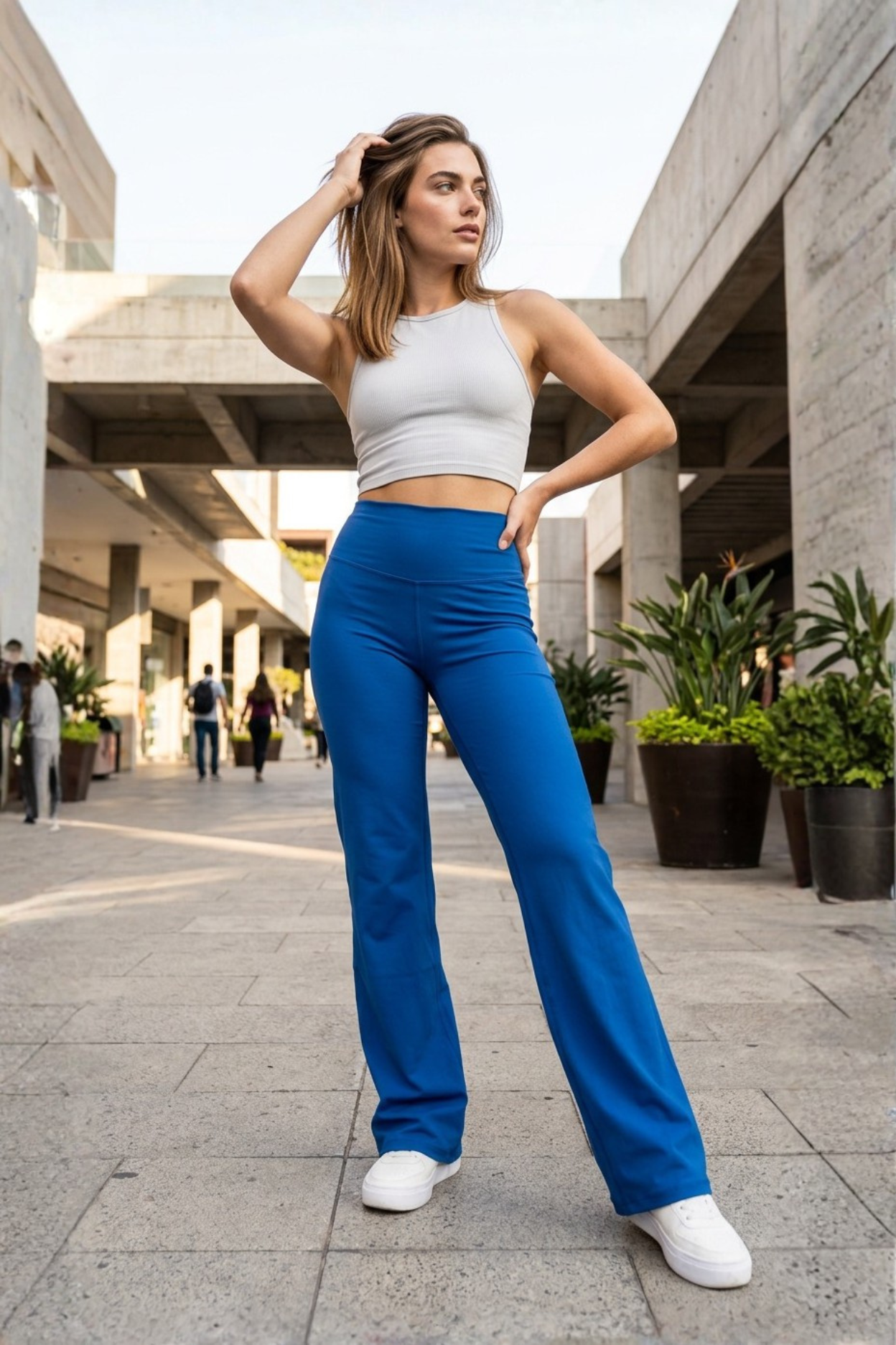 Calza Flare Brasil Azul - Restless