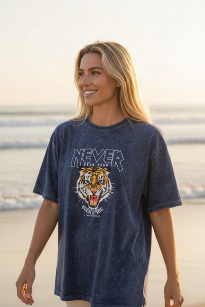 Polera Oversize Azul  Tigre