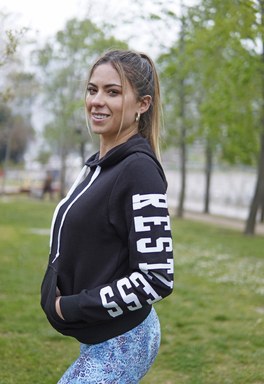 Poleron estampado mangas/franela