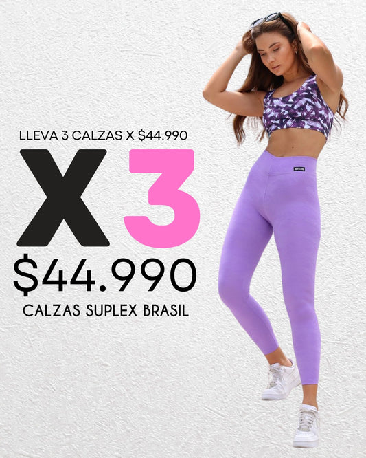 Calza Suplex Brasil 3x $44.990