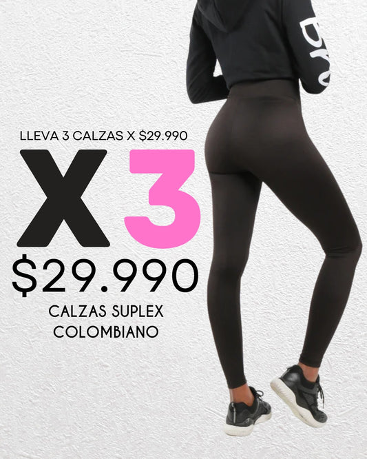 Calza suplex colombiano 3x $29.990