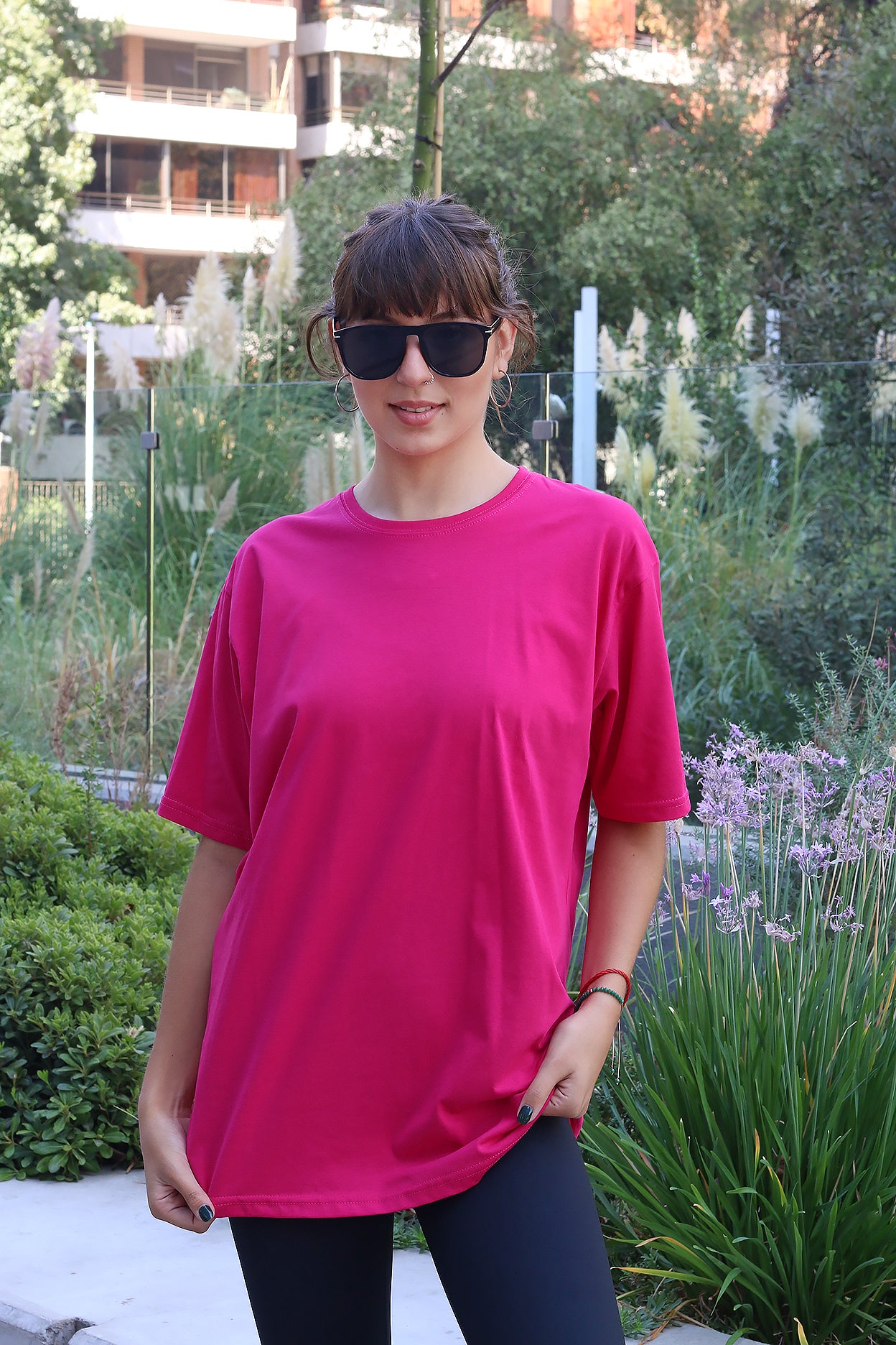 Polera Oversize Lisa Fucsia
