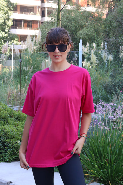 Polera Oversize Lisa Fucsia