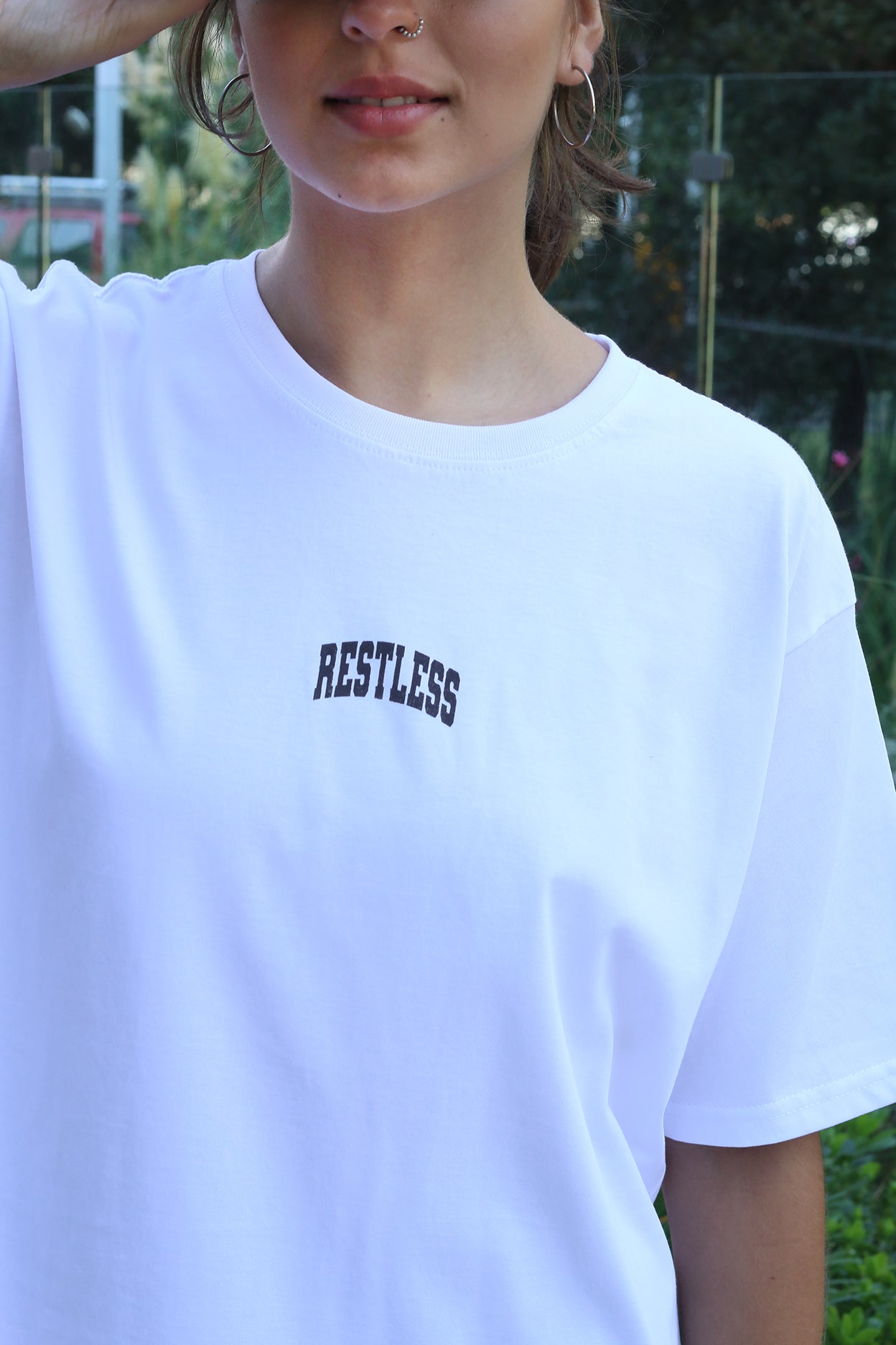 Polera Oversize Restless Blanca