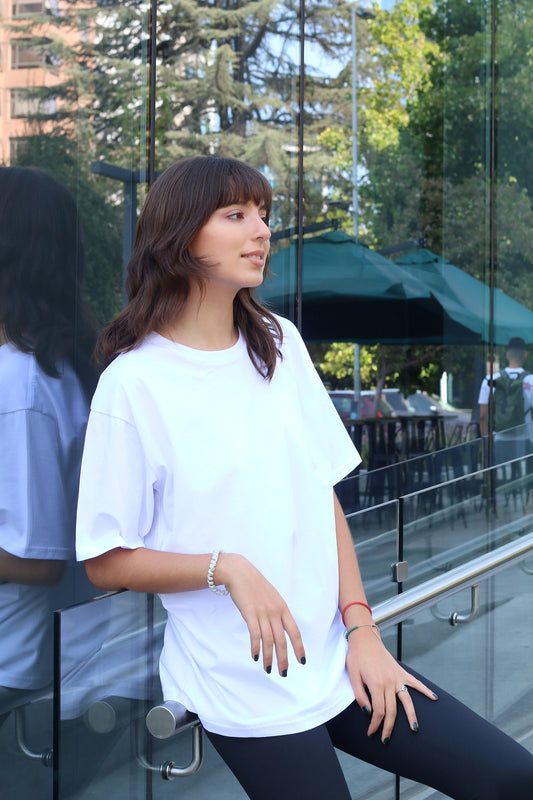 Polera Oversize Lisa Blanca