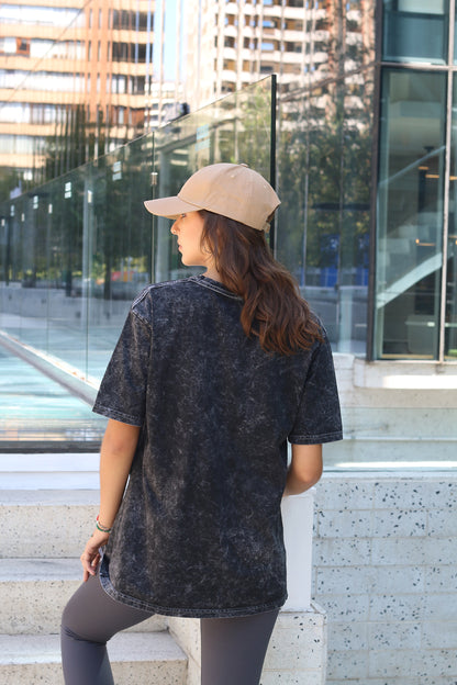 Polera Oversize Negra  Tigre